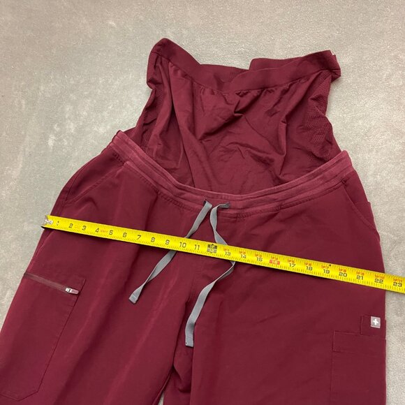 FIGS Yola Maternity Scrub Pants Maroon Size Women's XXL - Picture 5 of 13